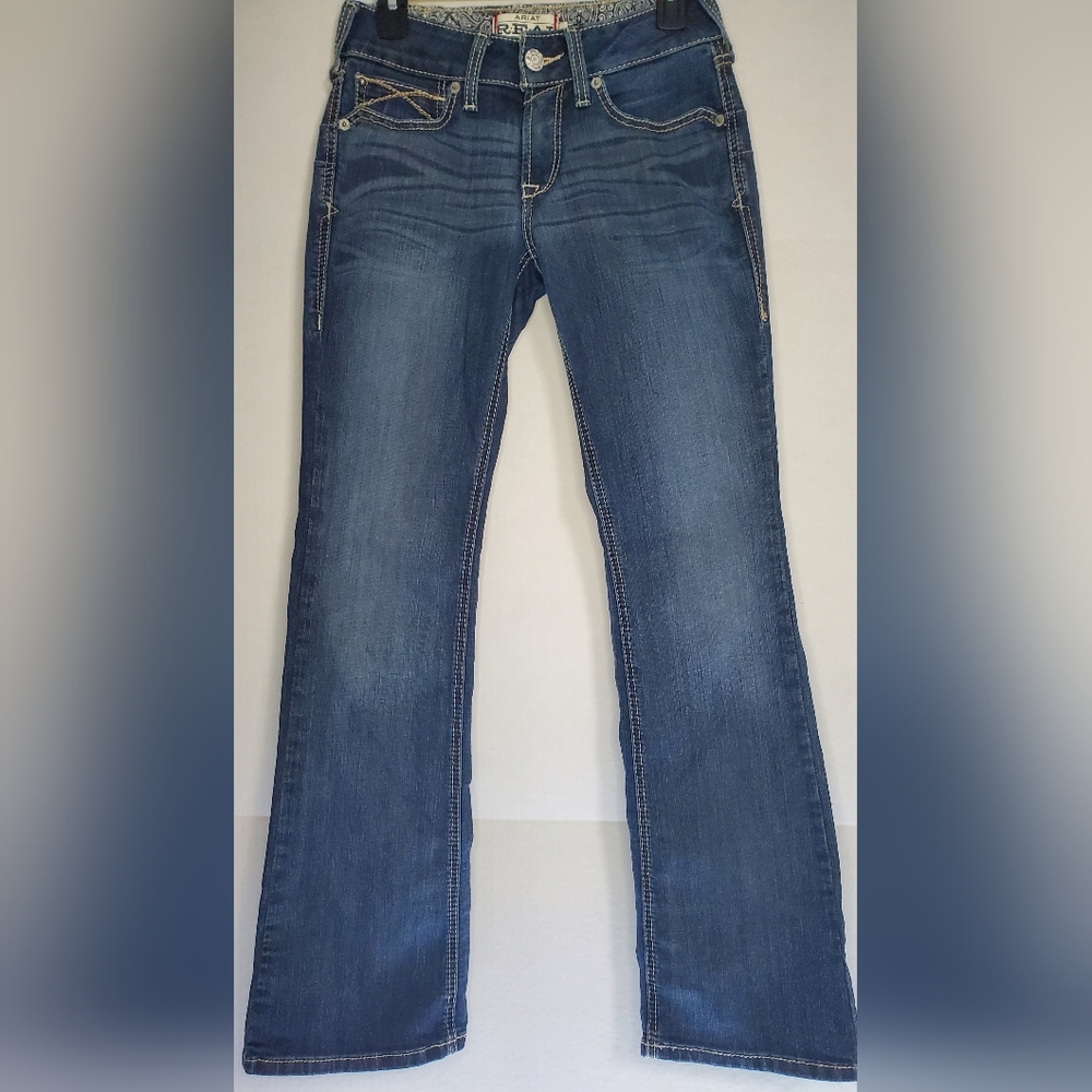 Ariat Real Denim Mid Rise Boot Women's Blue Jeans